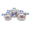 Bộ nồi Inox Smartcook 3 chiếc cỡ 16cm, 20cm, 24cm-SMR3