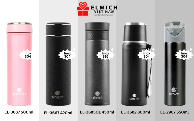 Một số mẫu bình giữ nhiệt Elmich phổ biến