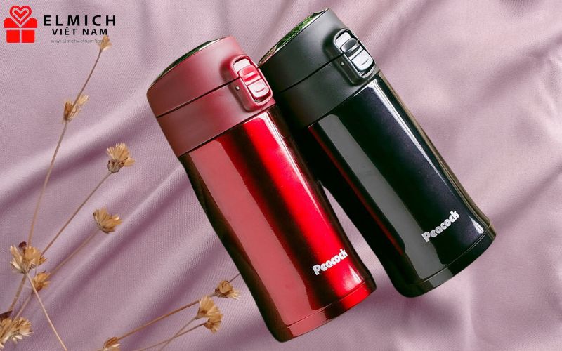 Bình giữ nhiệt Peacock sử dụng chất liệu inox 304 cao cấp.