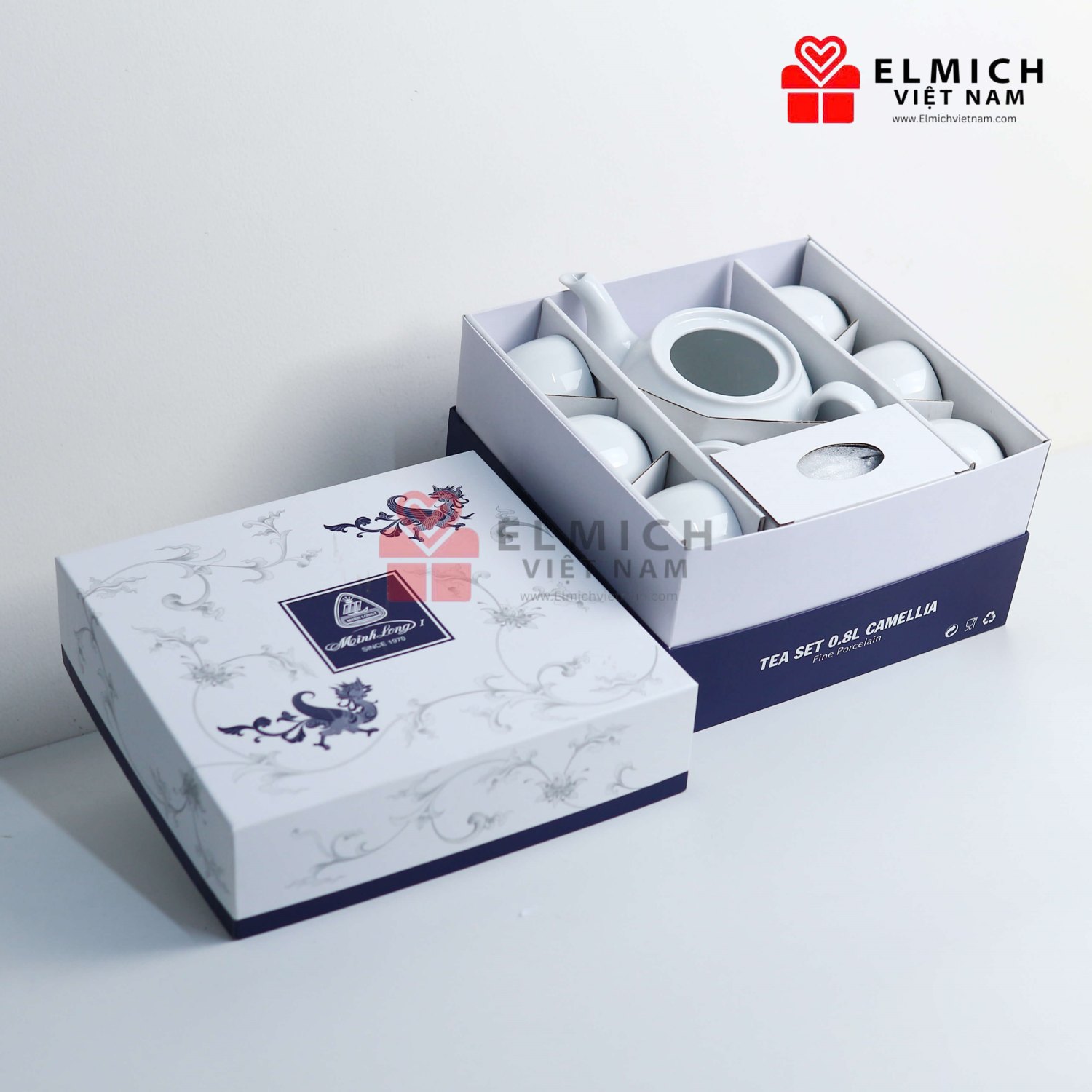 Bộ ấm trà Minh Long cao cấp tặng khách hàng thân thiết