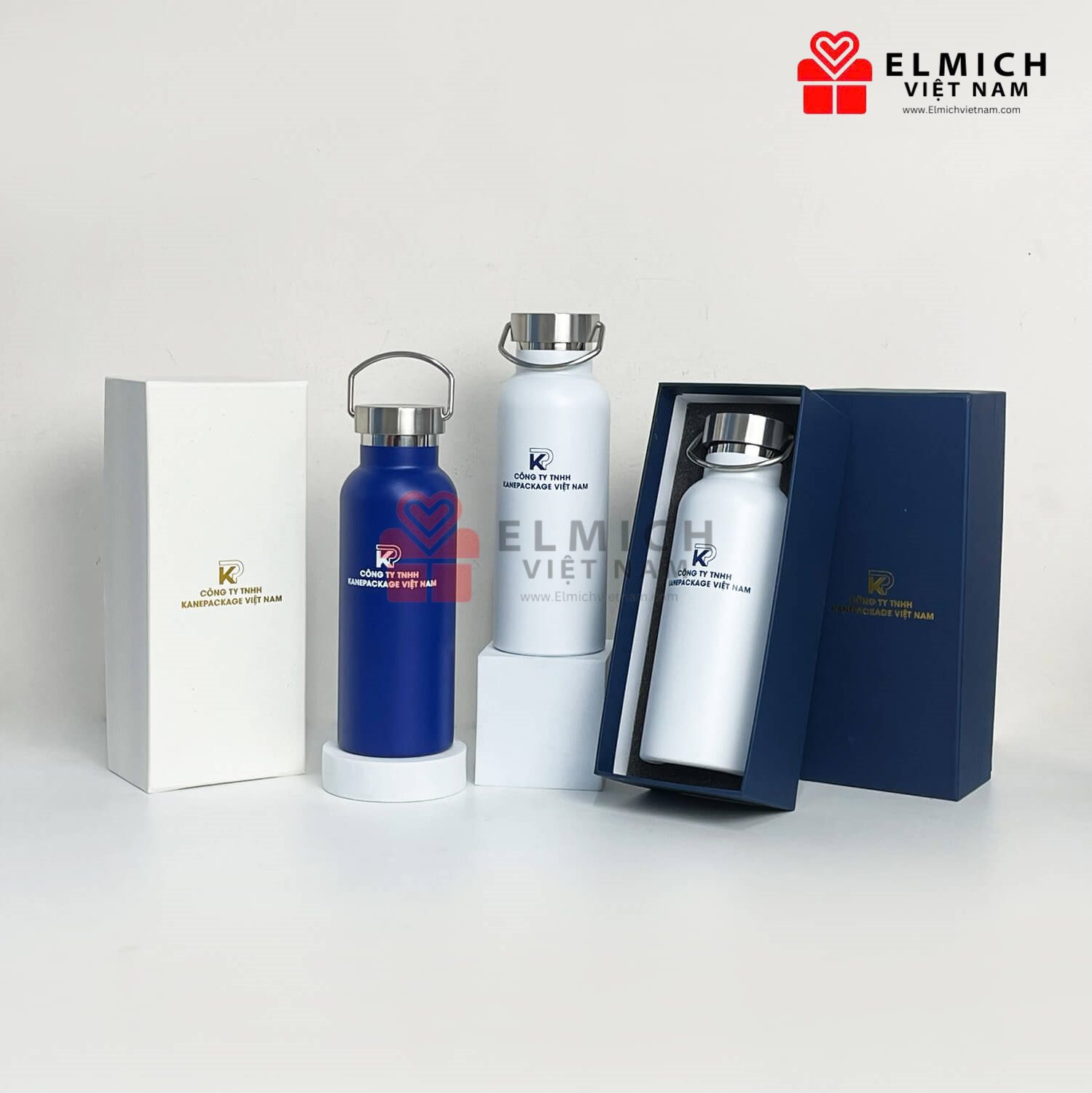 Set quà bình giữ nhiệt và hộp đựng phù hợp tặng khách hàng